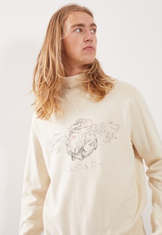 VINTAGE RALPH LAUREN ROLL NECK SWEATSHIRT