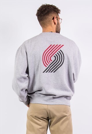 VINTAGE NIKE SWEATSHIRT PORTLAND TRAILBLAZERS NBA BASKETBALL