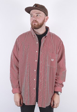 VINTAGE RED CHAPS STRIPED SHIRT
