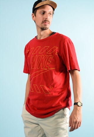 NIKE RED NIKE T-SHIRT