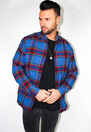 VINTAGE PLAID FLANNEL SHIRT