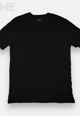Hugo boss embroidered black T shirt size L