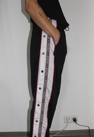 VINTAGE 90' OLDSCHOOL COOL UNISEX BLACK USA TROUSERS