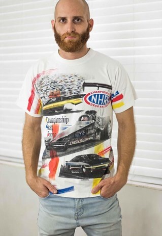 VINTAGE RACING T-SHIRT LOGO 90S M 6