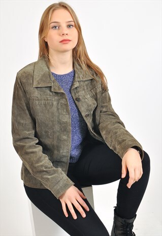 VINTAGE 90'S SUEDE LEATHER JACKET