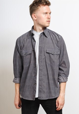 VINTAGE CORDUROY SHIRT GREY
