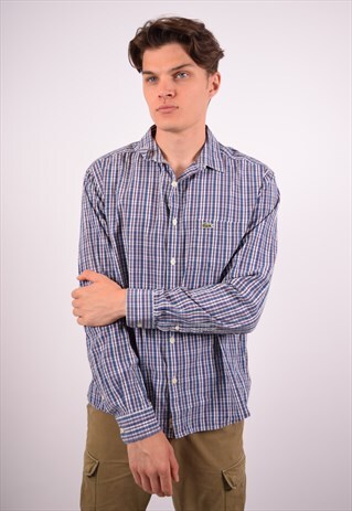 VINTAGE LACOSTE SHIRT CHECK MULTI