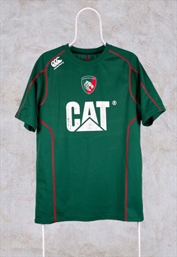 Leicester Tigers Rugby Shirt Jersey Canterbury Green Large