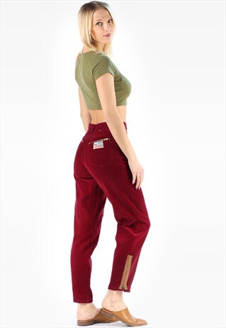 VINTAGE CORDUROY YAPERED TROUSERS