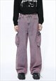 Unisex Multi-pocket pink jeans SS24 Vol.1