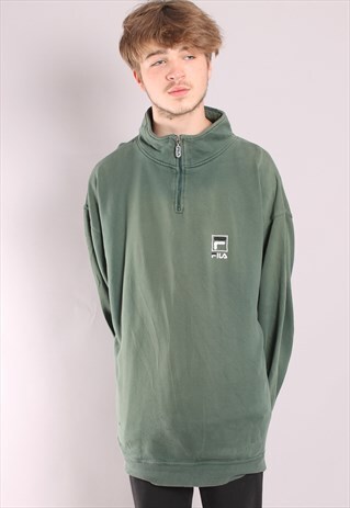 VINTAGE FILA 1/4 ZIP SWEATSHIRT