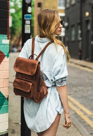 URBAN COCO LEATHER BACKPACK