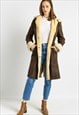 80S SUEDE SHEEPSKIN LEATHER SHEARLING COAT 6975