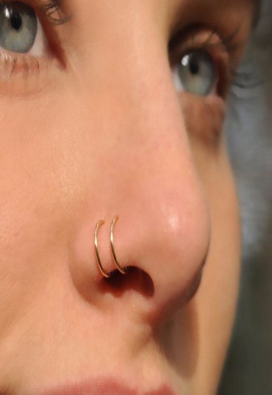 Nose ring tight hot sale to nose