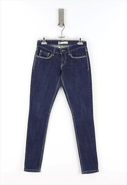 Levi's Skinny Fit Low Waist Jeans in Dark Denim - W25 - L30