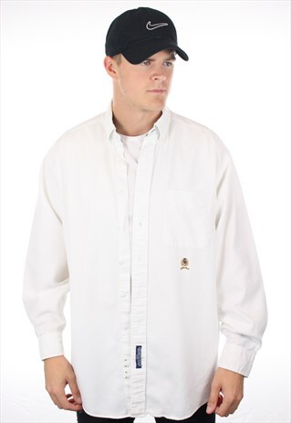 VINTAGE TOMMY HILFIGER CREST LOGO LONG SLEEVE SHIRT