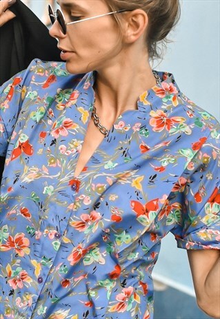 VINTAGE 90S FESTIVAL SHIRT IN FLOWER