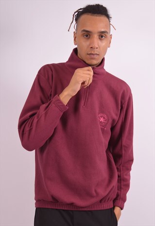 VINTAGE CONVERSE FLEECE JUMPER MAROON