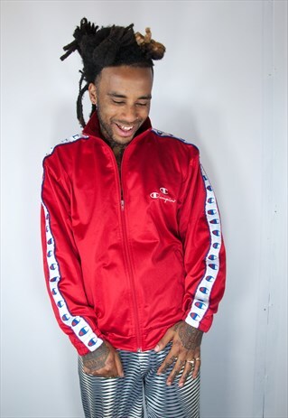 RARE CHAMPION TRACKSUIT RED JACKET