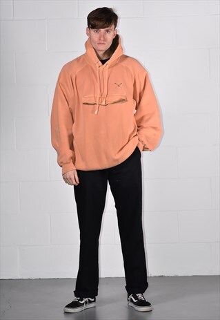 90S CALVIN KLEIN HOODED FLEECE SWEATSHIRT