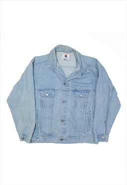 PEPSI Denim Jacket Blue 90s Mens L