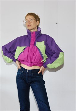 Vintage 90s sports cropped jacket