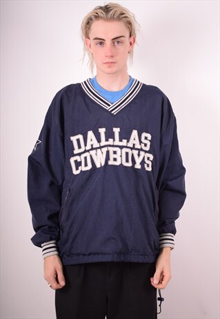 CHAMPION MENS VINTAGE DALLAS COWBOYS PULLOVER JACKET 90S