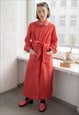 Vintage 60's Rare Red Maxi Bohemian HANOR SIESTA Dress