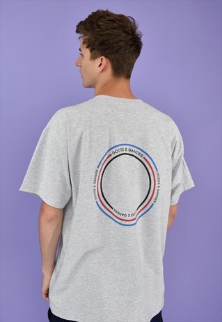 G&G UNISEX HEATHER GREY CIRCLE S/S TEE