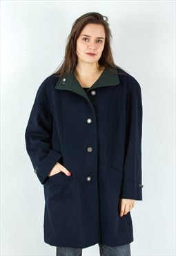 Markert Aquila Alpacca Loden Wool Coat Button Up Jacket