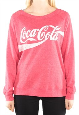 Coca Cola - Red Graphic Crewneck Sweatshirt - Medium