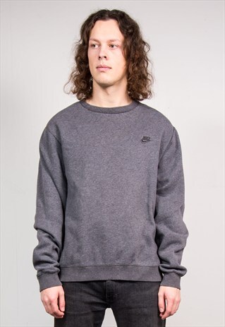 VINTAGE 90'S NIKE GREY SWEATSHIRT JUMPER