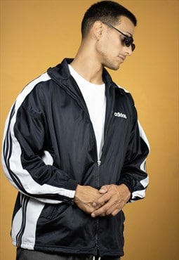 Vintage Adidas Track Jacket in Black L