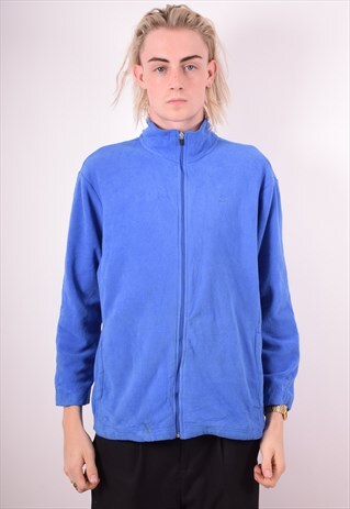 STARTER MENS VINTAGE FLEECE JACKET MEDIUM BLUE 90S