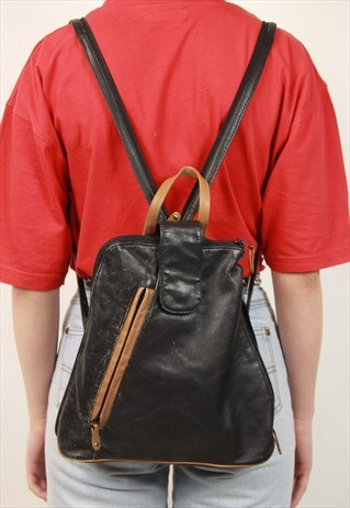 VINTAGE 90S LEATHER BACKPACK