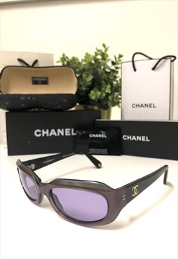  Chanel CC 5020 54-18 Retro Pink Tint Sunglasses. 