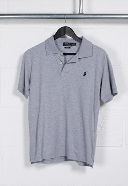 Vintage Polo Ralph Lauren Polo Shirt in Grey Medium