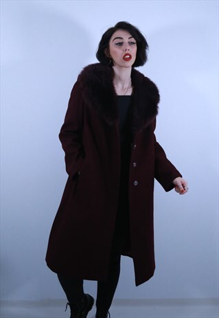 1980'S PURPLE COAT