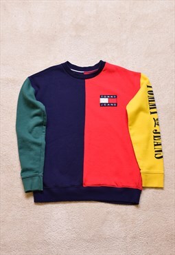 Women's Tommy Jeans Colour Block Bright Embroidered Sweater