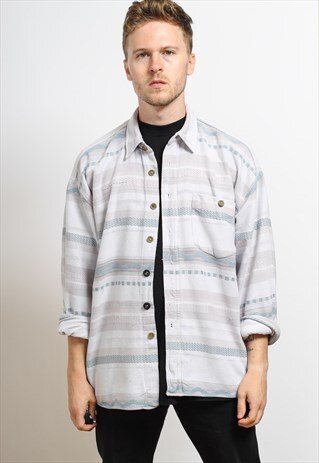 VINTAGE AZTEC INCA SHIRT 90S