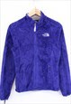 Vintage The North Face Fleece Purple Zip Up Faux Fur 90s