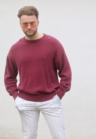 NAUTICA USA MAROON RED JUMPER
