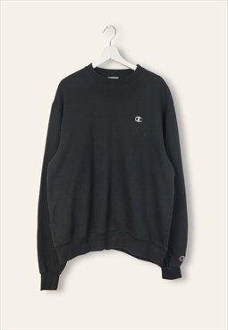Vintage Cool Champion Sweatshirt Classic Y2K in Black L