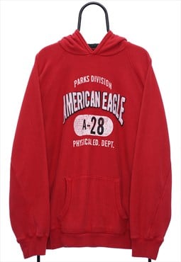 Vintage American Eagle Red Hoodie Womens