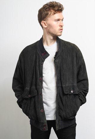 VINTAGE SUEDE BOMBER JACKET
