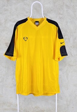 Vintage Yellow Nike T Shirt 90s XL