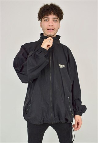 VINTAGE 90'S BLACK REEBOK FESTIVAL JACKET