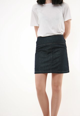 90S VINTAGE FERRE MINI DENIM SKIRT 717