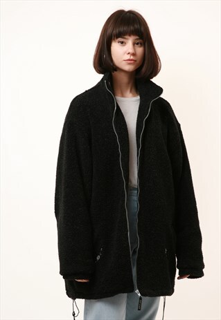90S VINTAGE OLDSCHOOL WARM SPIRIT FLEECE COAT 15075