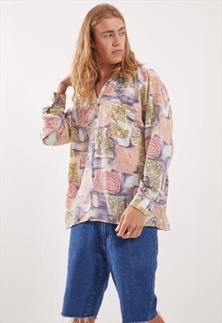 VINTAGE PATTERNED FESTIVAL LONG SLEEVE SHIRT